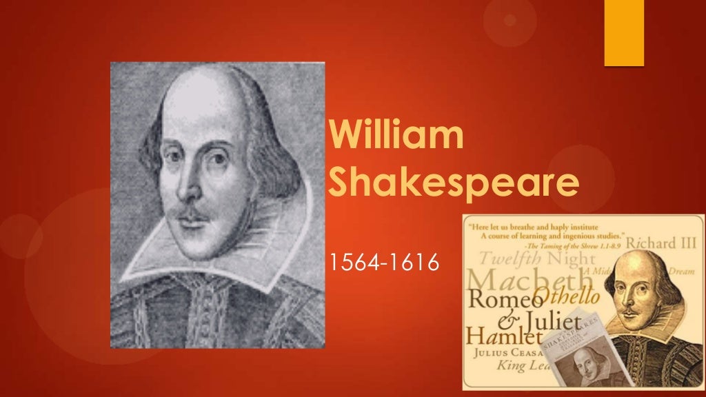 Repurposed slides of William Shakespeare’s historical background slid…