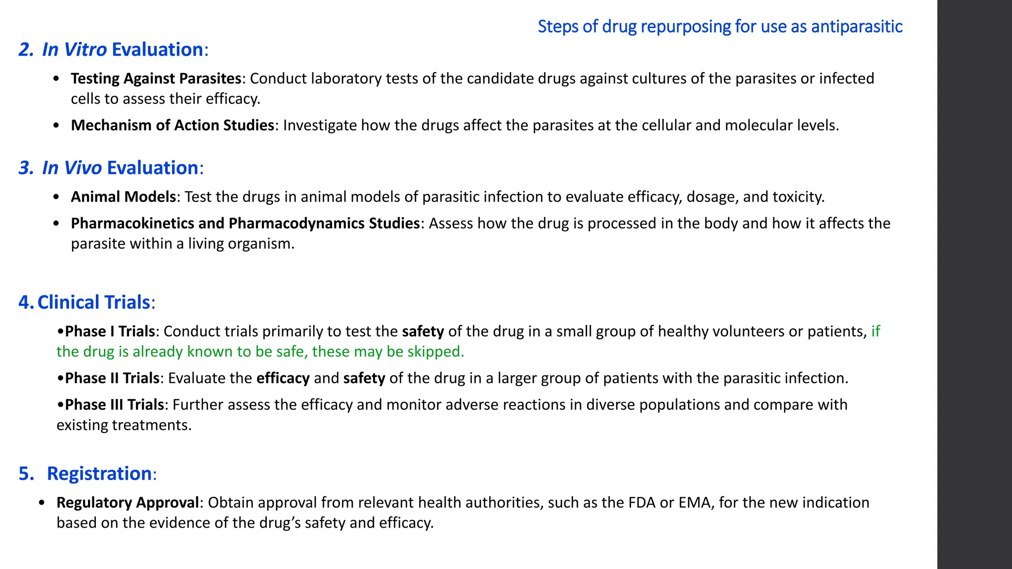 Repurposing drugs in treatment of parasitic infections..pptx