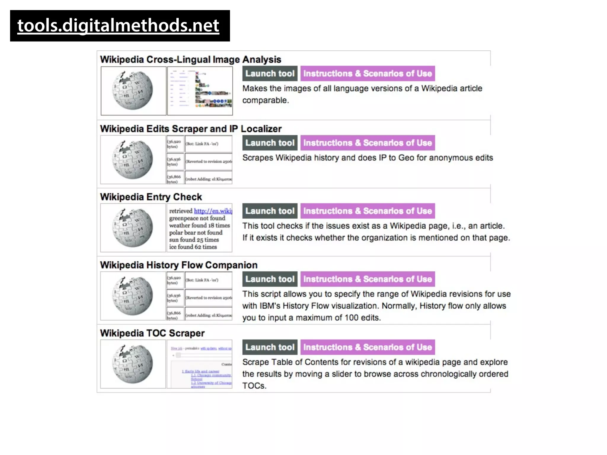tools.digitalmethods.net
 