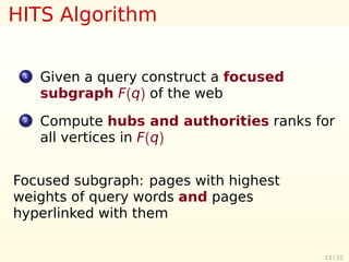 Reputation Systems I