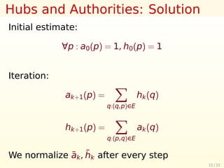 Reputation Systems I