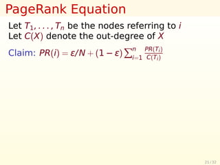 Reputation Systems I