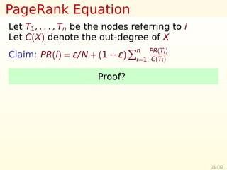 Reputation Systems I
