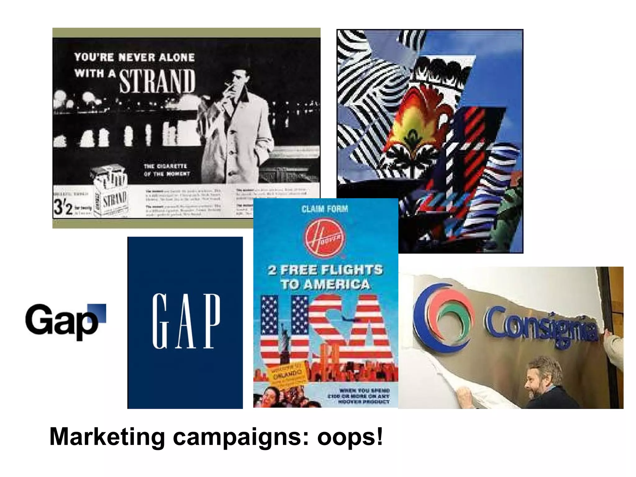 Marketing campaigns: oops! 