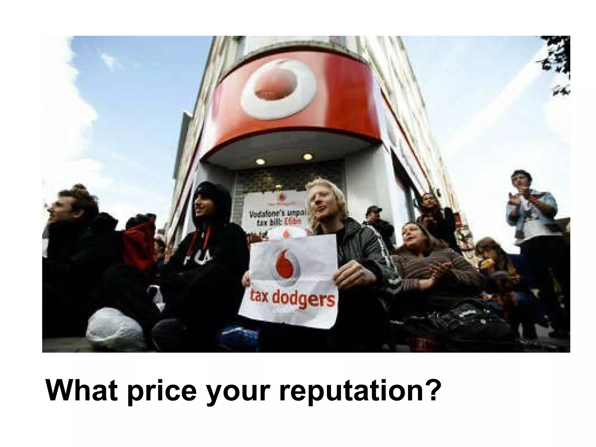 What price your reputation? 