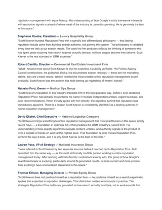 Reputation Pros Reviews ................. | PDF