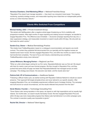 Reputation Pros Reviews ................. | PDF