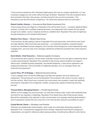 Reputation Pros Reviews ................. | PDF