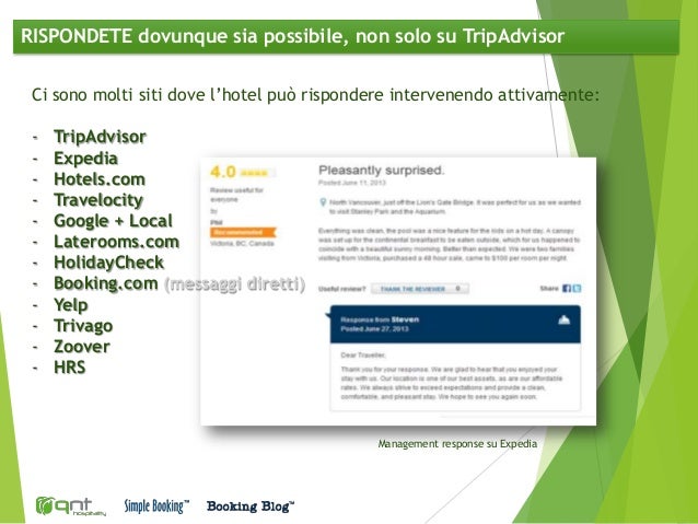 Come rispondere alle recensioni su TripAdvisor - Oidart ...
