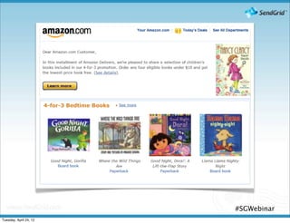 #SGWebinar
Tuesday, April 24, 12
 