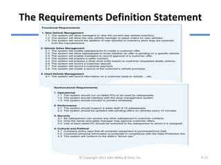 Requirements Definition Statement Example Reqdet | PPT