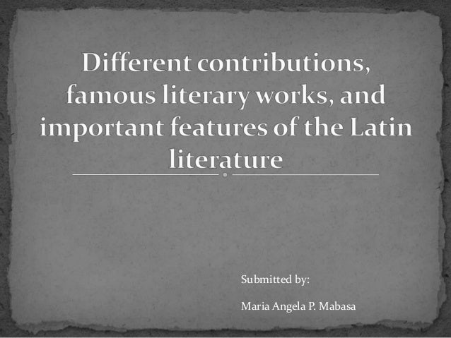 Latin Literature Timeline