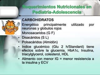 GRASAS
Consumo de grasas para el mayor de dos años
(National Cholesterol Education Program (NCEP), y AAP) :
• El consumo t...