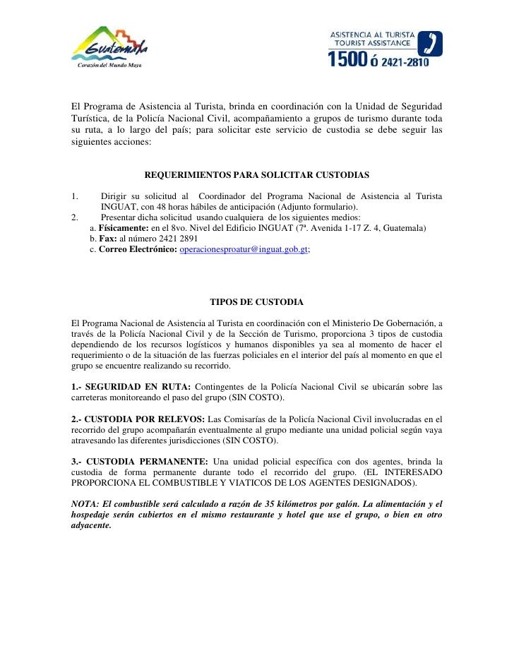 Requerimiento solicitud de custodias