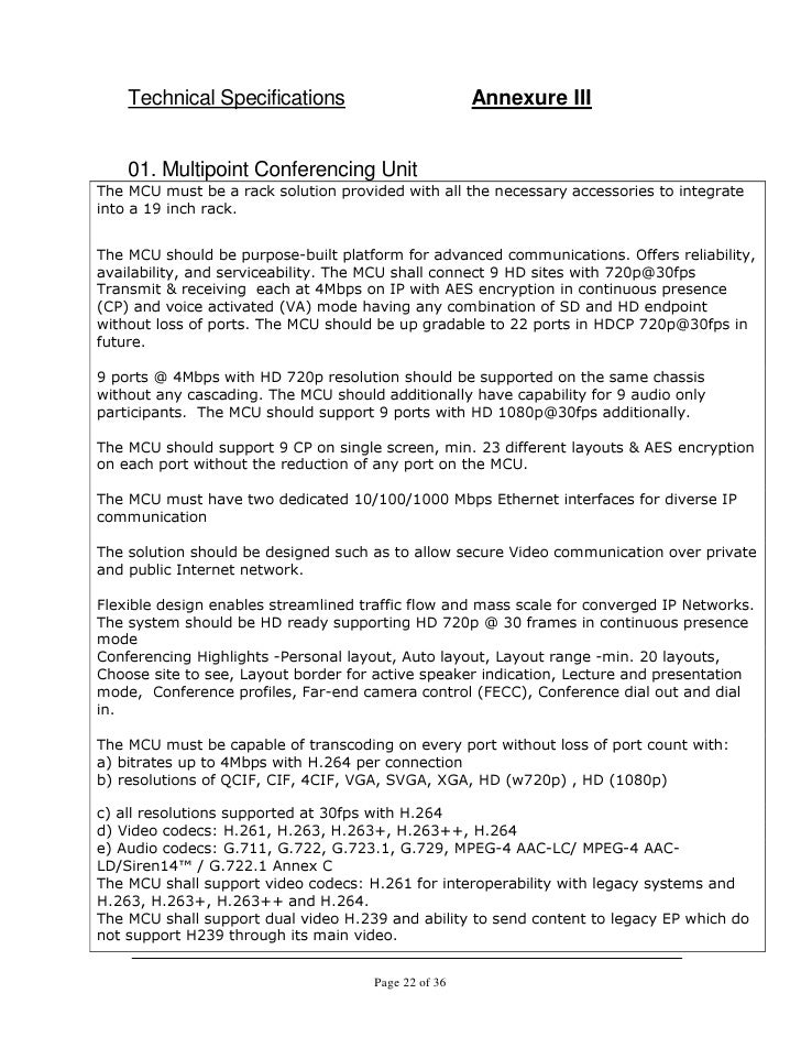 request for proposal rfp for deployment of video aes forbearance form