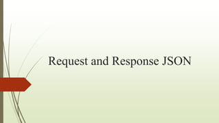 Request and Response JSON
 