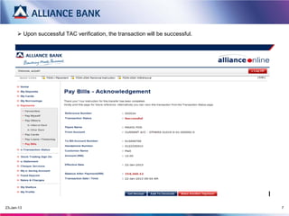  Upon successful TAC verification, the transaction will be successful.
13-Mar-15 7
 