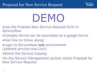 Servicenow Request Form Examples Request management lunch and learn v3 | PPT