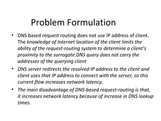 Request routing in CDN | PPT