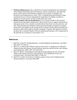 Dealing With Requests For Hastened Death (Handout) | DOCX