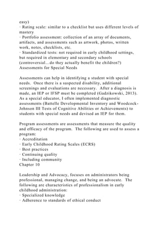 Required TextGadzikowski, A. (2013). Administration of early chi.docx