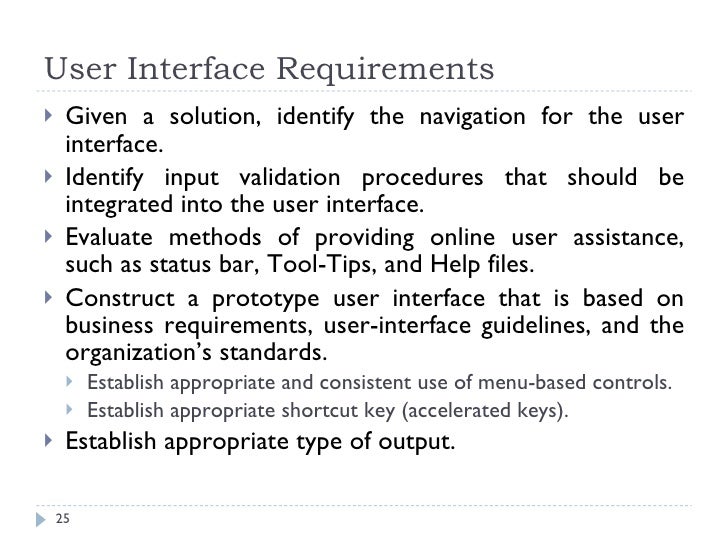 Requirement Analysis