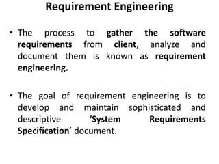 Requirement engineering | PPTX