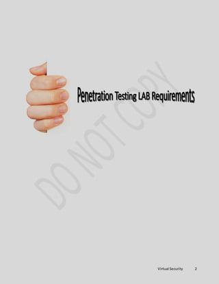 Requirement for creating a Penetration Testing Lab | DOCX