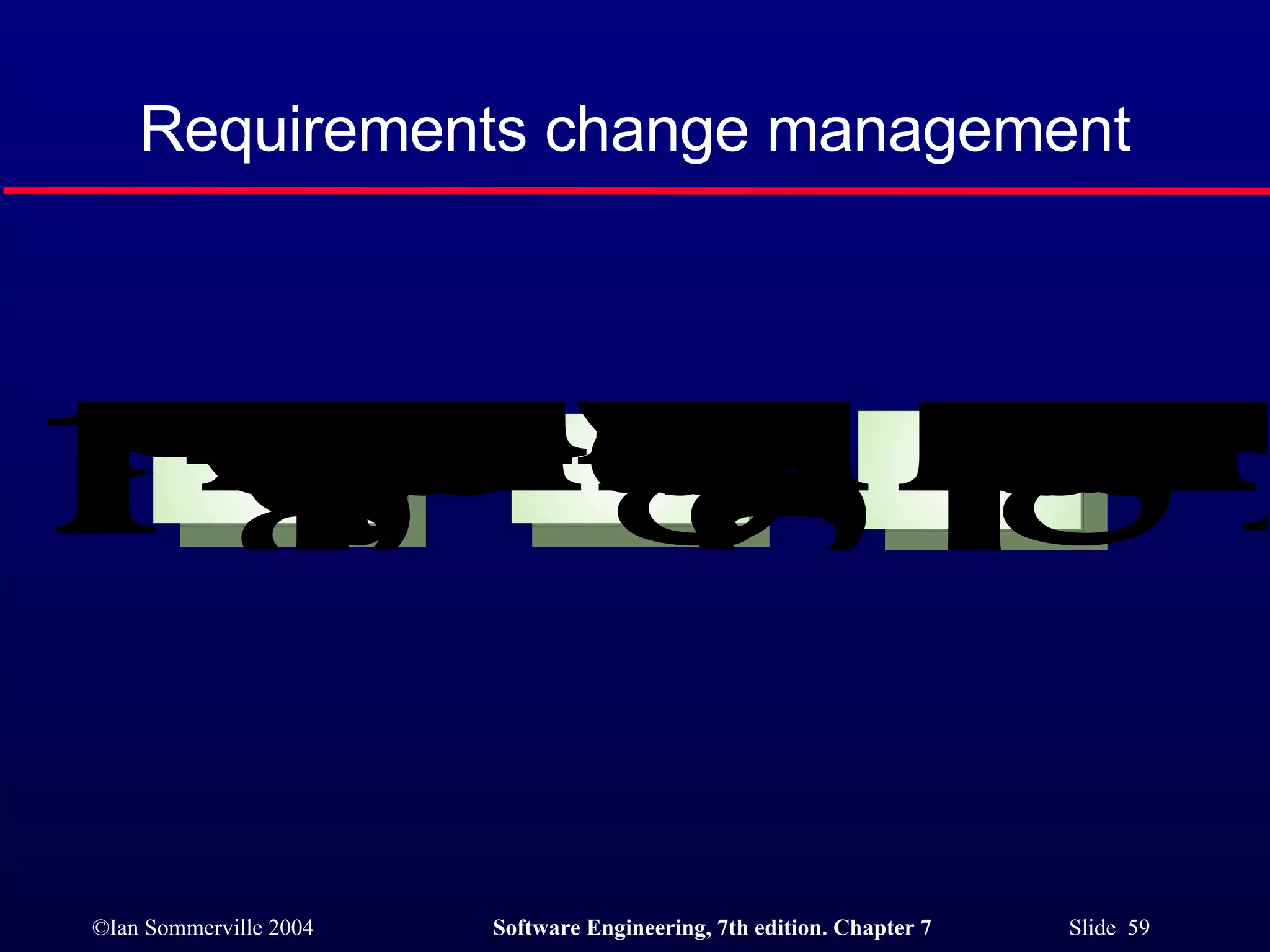 Requirements change management 