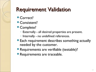 Verifiable Requirements Requirements analysis | PPT