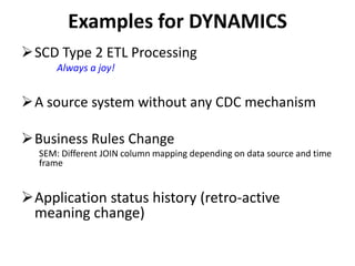 Gap Analysis MatrixNEEDto find out about BUSINESS…Business Concepts (Terms, Meanings, Relationships)Business Process Work FlowDecision Points, CriteriaBusiness Rules Possible StatesChanges/Transitions (criteria, scenarios)Formulas, ParametersHAVEunderstanding about the BUSINESS…Business Concepts (Terms, Meanings, Relationships)Business Process Work FlowDecision Points, CriteriaBusiness Rules Possible StatesChanges/Transitions (criteria, scenarios)Formulas, ParametersHAVE in EDW…Reports (Metrics, Slicers)Views (Query Logic)ETL (Transformation Logic)Tables(Facts, Dimensions, Reporting, Staging)Data(Coverage, Quality, History)Source(Availability, Connection, Understanding)NEED in EDW…Reports (Metrics, Slicers)Views (Query Logic)ETL (Transformation Logic)Tables(Facts, Dimensions, Reporting, Staging)Data(Coverage, Quality, History)Source(Availability, Connection, Understanding)