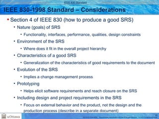 Requirements documentation standards ieee830 | PPT