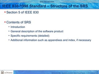 Requirements documentation standards ieee830 | PPT