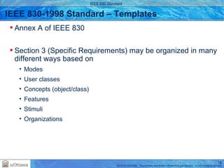 Requirements documentation standards ieee830 | PPT