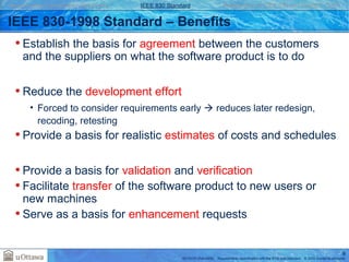 Requirements documentation standards ieee830 | PPT