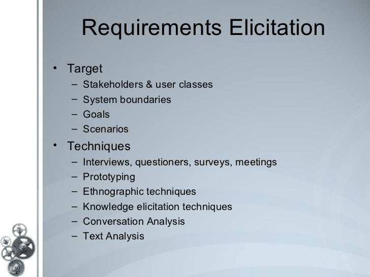 requirements elicitation techniques