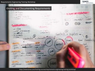 Requirements Engineering Training Workshop
https://www.tonex.com/training-courses/requirements-engineering-training-workshop/
Eliciting and Documenting Requirements
 