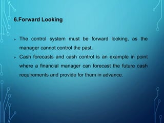 Control System Forward Requirements for a effective control system | PPTX