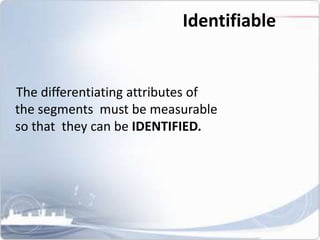 What are the requirements for Effective Segmentation? | PPTX
