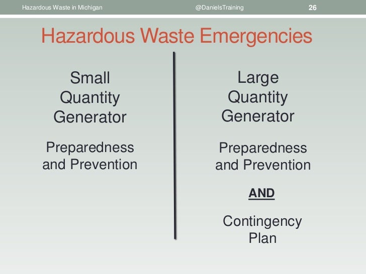 Requirements for Hazardous Waste Generators in Michigan