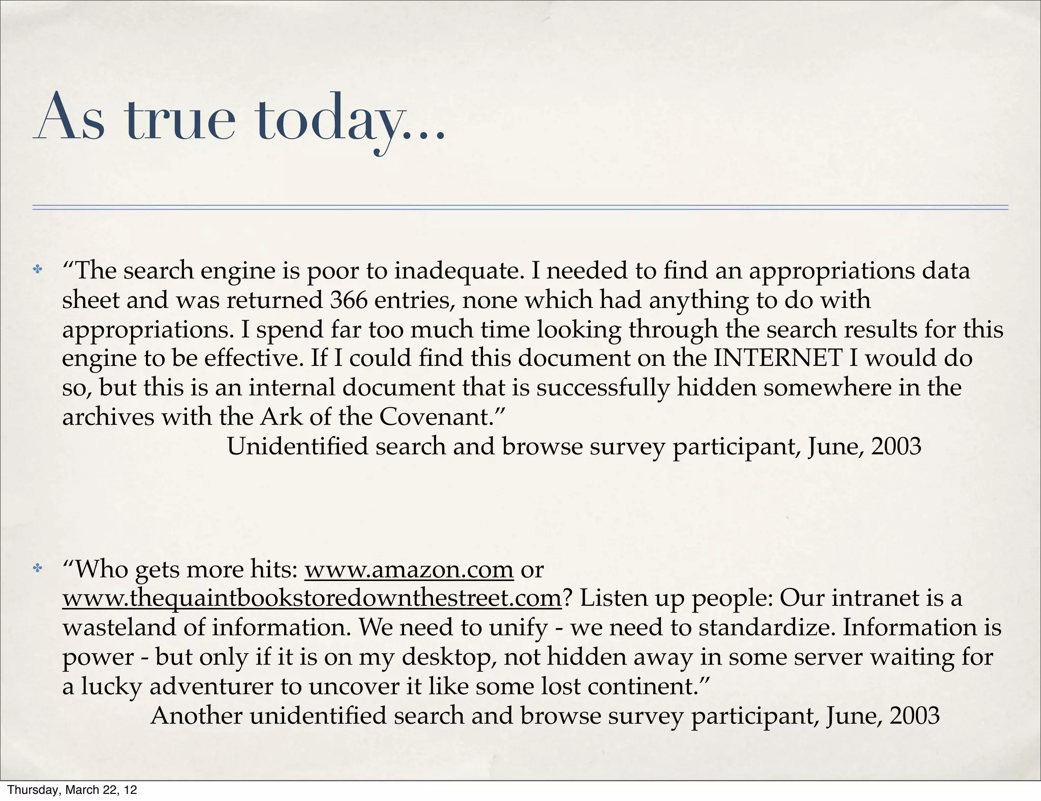 Requirements for Managing Unstructured Data | PDF | Search | Internet