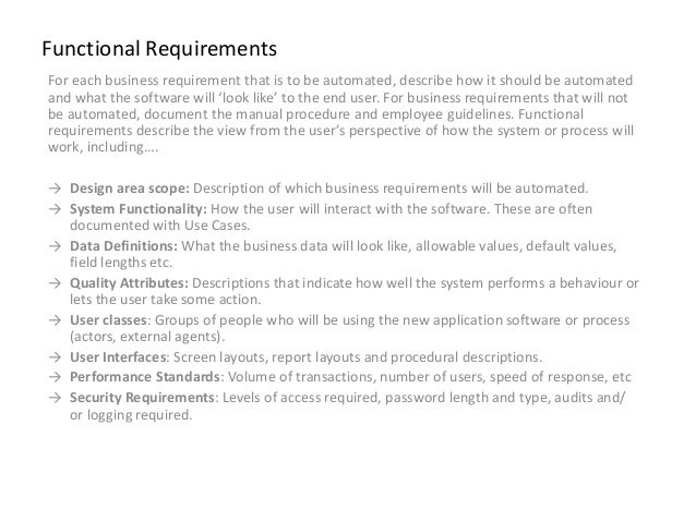 business requirements questionnaire
