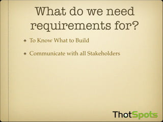 Scrum And Agile Requirements