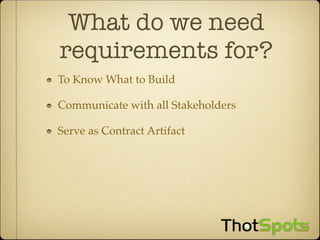 Scrum And Agile Requirements