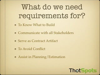 Scrum And Agile Requirements