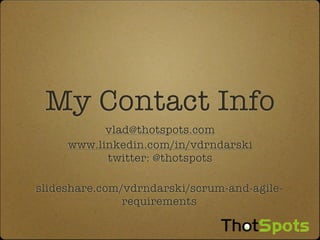 Scrum And Agile Requirements