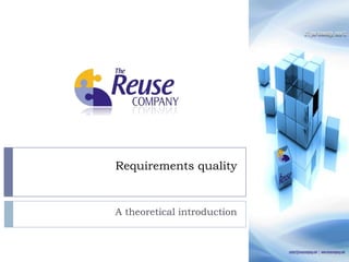 Requirementsquality A theoreticalintroduction 