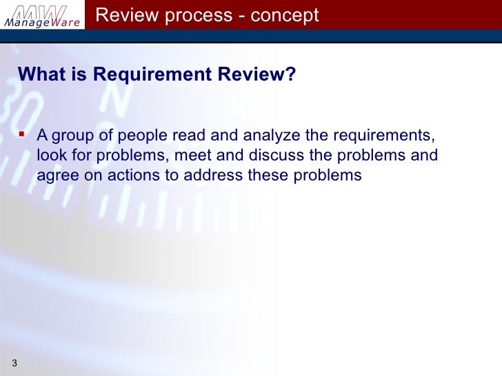 Requirements Review Process