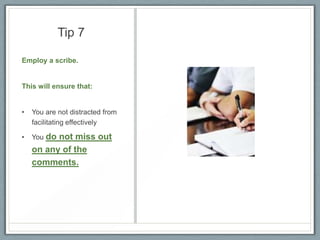 Tips For Scribes Requirements review session tips | PPTX