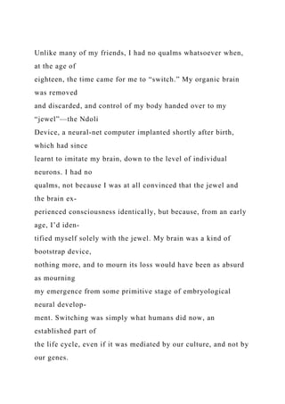 REQUIREMENTSRough Draft 2-4 pages typed, double-spaced a.docx